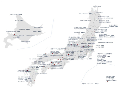 可聴範囲内人口：約3450万人